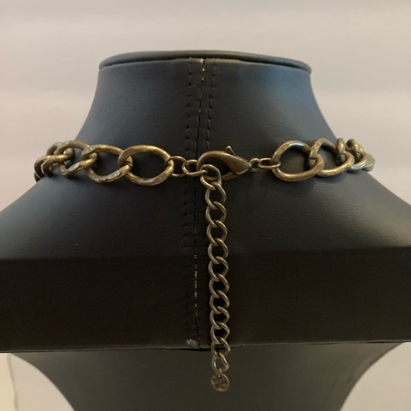 Vintage Steampunk antique brass? Statement necklace - Picture 2 of 5